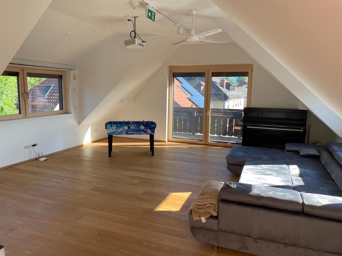 Salzburg-Loft Im Stadtteil Leopoldskron-Moos 120Qm Mit Balkon & Untersbergblick Bagian luar foto